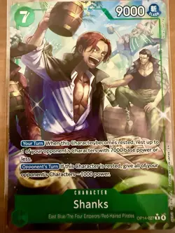 Shanks (Alternate Art) OP14-027 The Azure Sea's Seven Foil - Image 1