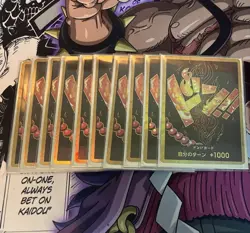 Ace Gold Don PRB-01 Premium Booster One Piece Card Japanese, “Playset” NM - Image 1