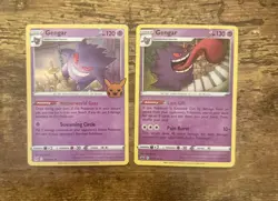 Set of Gengar Pokemon Cards. - Image 1