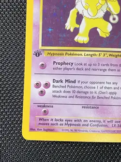Hypno 8/62 1st Edition Fossil 1999 Holo Rare WOTC Pokemon Card TCG - Image 5