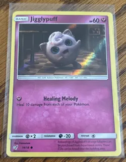 Pokemon TCG Jigglypuff (Holo Common) 14/18 Detective Pikachu Card LP - Image 1