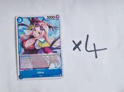 4 x Hina OP12-051 UC Playset Cards - English One Piece OP12 Non Foil - Image 1