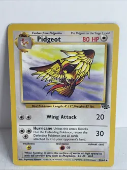 Pokemon Pidgeot Card 24/64 Jungle, Non-Holo Rare, Vintage WOTC - Image 1