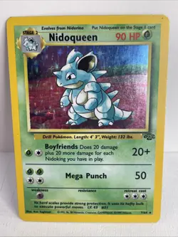 Pokemon TCG Nidoqueen Jungle Holo Card 7/64 Unlimited Rare, MP - Image 1