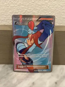 RARE - Skyla - 122/122 - Pokemon Breakpoint Full Art Ultra Rare Card LP ++ 2016 - Image 3