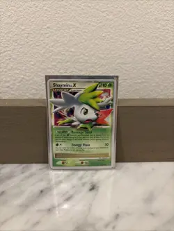 RARE - Pokemon TCG Shaymin LV.X Platinum Holo Rare Card 127/127 Played Condition - Image 1