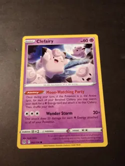 Pokemon Lost Origin Clefairy Common Card 062/196 NM - Image 1