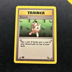 1st Edition Recycle 61/62 LP -Vintage Pokemon Card- Fossil Set (M) - Image 1