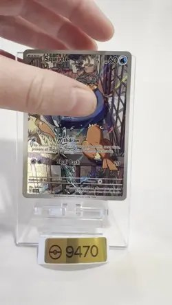 Pokemon TCG Squirtle Stellar Crown Illustration Rare Holo Card 148/142 Sv07 - Image 2