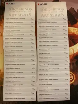 MTG Lord of the Rings Tale of Middle Earth Full Set of Art Cards (All 81 Cards) - Image 3