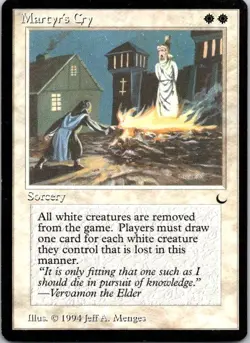 MTG Magic The Gathering Martyr's Cry The Dark Played See Scan - Image 1