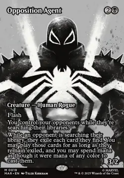 MTG Opposition Agent - NM Marvel Universe (MAR) Borderless - Image 1