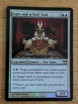 MTG Eight-and-a-Half-Tails Champions of Kamigawa Foil Near Mint Condition - Image 1