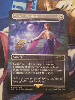 MTG Secret Lair - Final Fantasy - Prismatic Ending / Yuna - English NM - Image 1