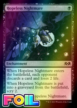 x1 Hopeless Nightmare WOE MTG 95 FOIL COMMON M/NM 1x - Image 1