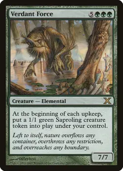 MTG Verdant Force ** Tenth Edition ** English (MP) - Image 1