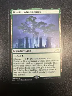 MTG Boseiju, Who Endures Kamigawa: Neon Dynasty Regular 266/302 NM JL - Image 1