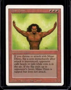 [1x] Mijae Djinn - Slight Play, English - Revised Edition MTG Magic - Image 1