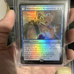 2025 Magic The Gathering The Last Airbender Waterbender's Restoration Foil NM - Image 2