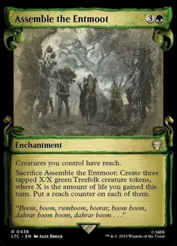 MTG ASSEMBLE THE ENTMOOT SHOWCASE SCROLL The Lord of the Rings NM - Image 1