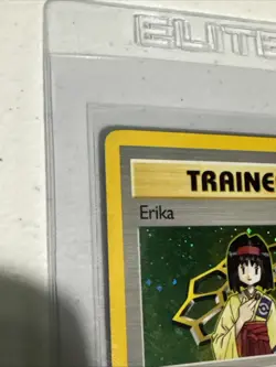 Pokemon TCG: Erika Trainer Holo Rare 16/132 Gym Heroes WoTC Vintage - Image 3