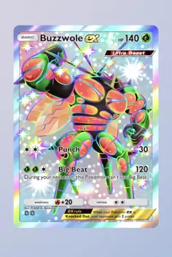 Shiny Buzzwole ex Crimson Blaze Pokemon TCG Pocket 2 Star ⭐⭐ (English) - Image 1