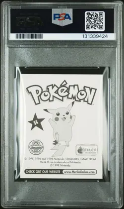 PSA 9 MINT 1999 MERLIN POKEMON #S4 BLASTOISE-PRISM - Image 2