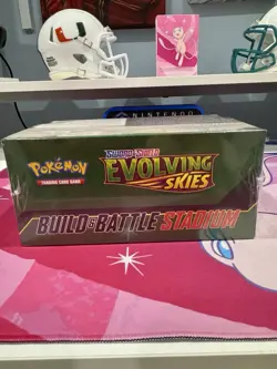 Pokemon TCG Sword & Shield Evolving Skies Build & Battle Stadium SEALED - Image 3