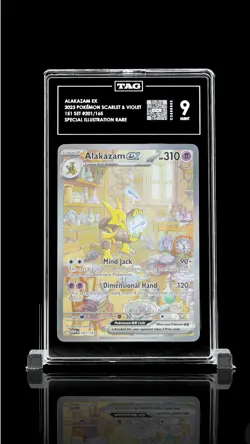 Alakazam Ex Special Illustration Rare Pokemon Mew En-151 201/165 TAG 9 PSA - Image 1