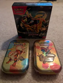 Pokemon Lot: 1 CROWN ZENITH BOOSTER BUNDLE & TWO 151 MINI TINS.. (SEALED) - Image 1