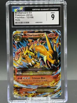 2014 Pokemon XY Flashfire M Charizard EX 13/106 CGC 9 - Image 1