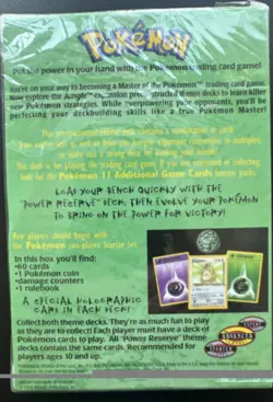 SEALED Pokemon Power Reserve Theme Deck - Pokemon 1999 Jungle - Image 3