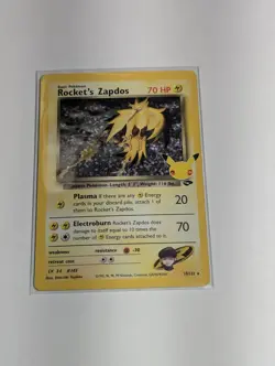 Pokemon TCG Rocket's Zapdos - Celebrations: Classic Collection Near Mint 15/132 - Image 1