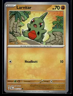 Larvitar (Poke Ball Pattern) SV: Prismatic Evolutions 047/131 NM Pokemon TCG | B - Image 1