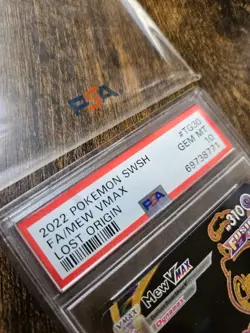 Pokemon Mew VMAX TCG Lost Origin Holo Ultra Rare TG30/TG30 PSA 10 Gem Mint - Image 2