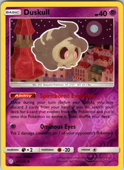 Duskull 83/236 SM - Cosmic Eclipse Pokemon TCG NM Reverse Holo - Image 1