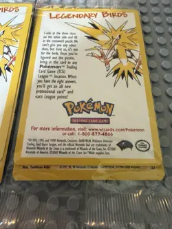 POKEMON SEALED ALL 3 Movie Promo Legendary Birds Moltres Articuno Zapdos WOTC - Image 2