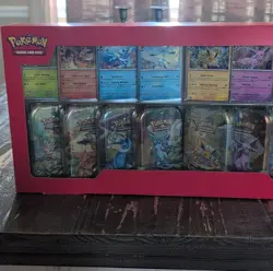 Pokemon Prismatic Evolutions Mini Tin 8-Pack Box Booster Limited Edition - Image 2