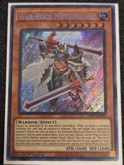 Yugioh War Rock Meteoragon LIOV-EN088 Secret Rare 1st Ed NM - Image 1