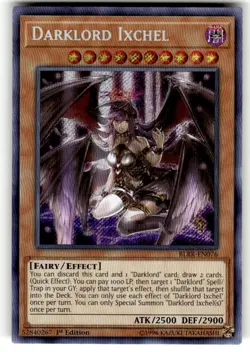 Yugioh Darklord Ixchel BLRR-EN076 Secret Rare 1st Ed NM - Image 1