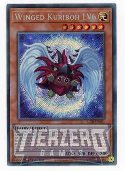 Yugioh BLTR-EN001 Winged Kuriboh LV6 Secret Rare 1st Edition NM/LP - Image 1