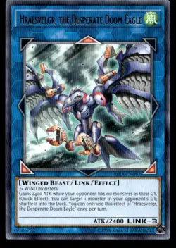 Hraesvelgr, the Desperate Doom Eagle RIRA RIRA-EN082 MP YuGiOh Buy 10 Get 10 Fre - Image 1