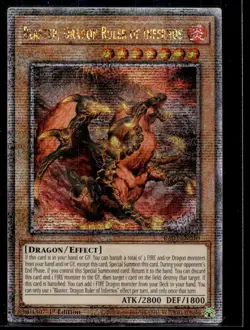 Blaster, Dragon Ruler of Infernos (Platinum Secret Rare) Quarter Century Bonanza - Image 1