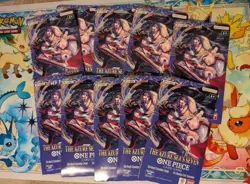 10 New OP 14 One Piece The Azure Sea's Seven Sleeved Booster Packs FAST SHIP - Image 1