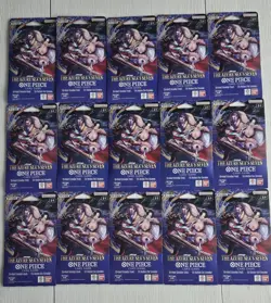 One Piece OP14 The Azure Sea's Seven Sleeved Booster Pack English lot of 15 - Image 1