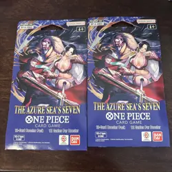 One Piece CCG OP14-EB04 Sleeved Booster Pack New Sealed Lot Of 2 Fast Shipping - Image 1