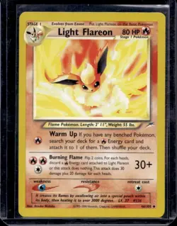 Light Flareon 46/105 Neo Destiny Non Holo Pokemon Card WOTC 2001 - Image 1
