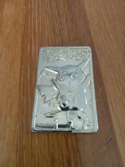 Pokemon Pikachu 23k Gold Plated Trading Card 1999 Nintendo - Image 1