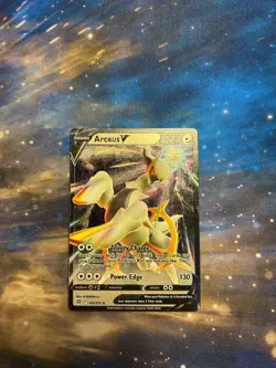 Pokemon TCG Arceus V 122/172 Gamestop UPC Exclusive Metal Card Near Mint - Image 1