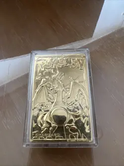 Pokemon 1999 Charizard 23K Gold Plated Trading Card Bar - Burger King Vintage - Image 3